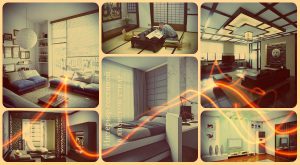 Интерьер гостиной в японском стиле - фото примеры идей