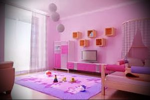 Интерьер детской комнаты для девочки - фото пример 058