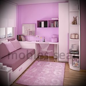 Интерьер детской комнаты для девочки - фото пример 074