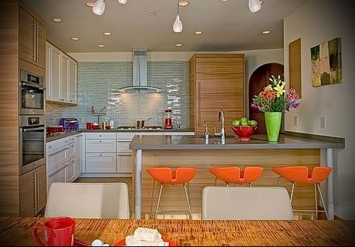 Фото Яркие акценты в интерьере кухни - 02062017 - пример - 077 interior of the kitchen