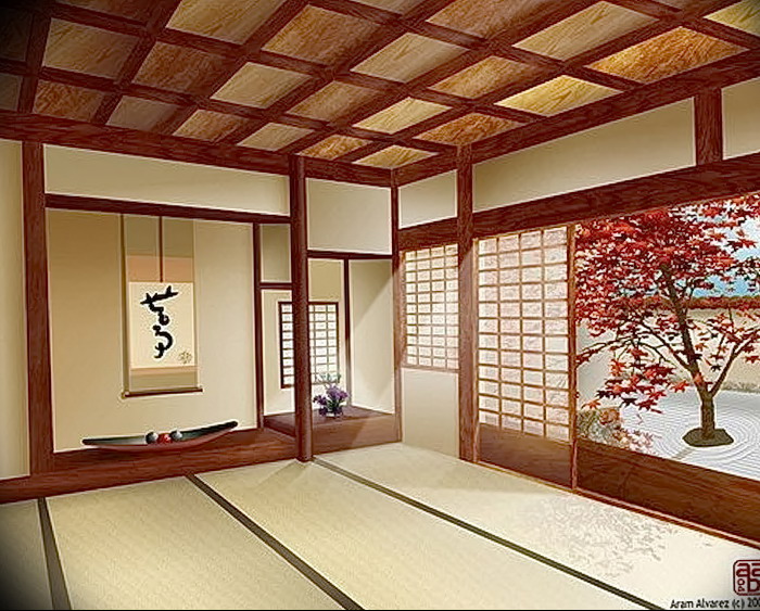 интерьеры в японских домах