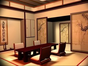 фото Интерьера японского ресторана от 07.08.2017 №039 - interior of a Japanese restauran
