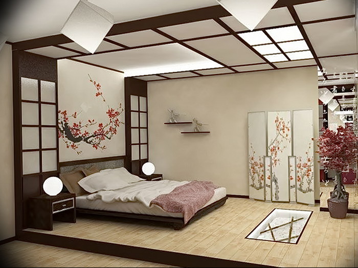 фото Японская спальня интерьер от 01.08.2017 №019 - Japanese bedroom interior
