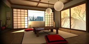 фото Японский интерьер комнаты от 19.08.2017 №066 - Japanese room interior_design-foto