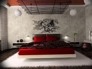 фото Интерьер спальни в японском стиле от 22.09.2017 №011 - 1 - design-foto.ru