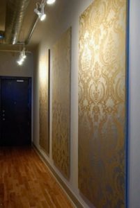 фото Ткань в интерьере стен от 13.11.2017 №028 - Fabric in the interior of the walls