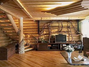 фото Интерьер в деревянном стиле от 27.12.2017 №014 - Interior in a woode - design-foto