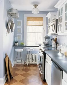 фото Интерьер маленькой кухни от 27.12.2017 №073 - Interior of a small kitchen - 2018