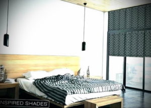 жалюзи в интерьере спальни 19.09.2019 №032 - blinds in the bedroom interior - design-foto.ru