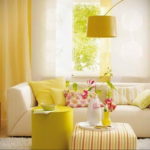 желтый цвет в интерьере гостиной 09.10.2019 №006 -yellow in interior- design-foto.ru