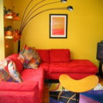 желтый цвет в интерьере гостиной 09.10.2019 №016 -yellow in interior- design-foto.ru