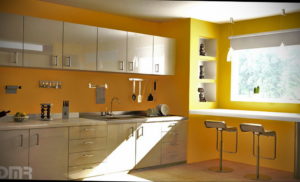 желтый цвет в интерьере кухни 09.10.2019 №001 -yellow in interior- design-foto.ru