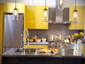 желтый цвет в интерьере кухни 09.10.2019 №007 -yellow in interior- design-foto.ru