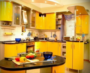 желтый цвет в интерьере кухни 09.10.2019 №011 -yellow in interior- design-foto.ru