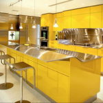 желтый цвет в интерьере кухни 09.10.2019 №027 -yellow in interior- design-foto.ru