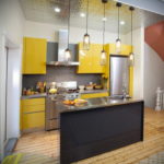 желтый цвет в интерьере кухни 09.10.2019 №033 -yellow in interior- design-foto.ru
