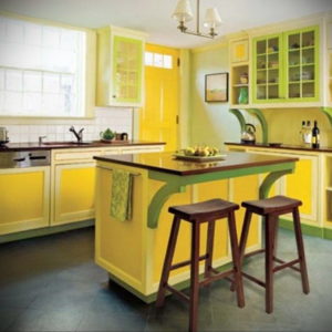 желтый цвет в интерьере кухни 09.10.2019 №047 -yellow in interior- design-foto.ru