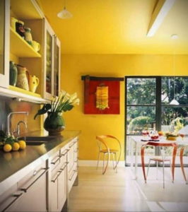 желтый цвет в интерьере кухни 09.10.2019 №048 -yellow in interior- design-foto.ru