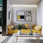 желтый цвет стен в интерьере 09.10.2019 №012 -yellow in interior- design-foto.ru