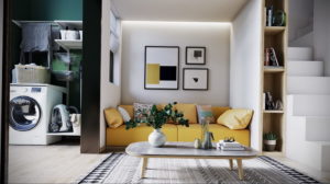 желтый цвет стен в интерьере 09.10.2019 №012 -yellow in interior- design-foto.ru