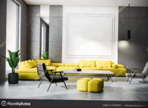 желтый цвет стен в интерьере 09.10.2019 №054 -yellow in interior- design-foto.ru