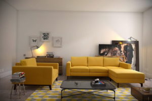 желтый цвет стен в интерьере 09.10.2019 №057 -yellow in interior- design-foto.ru
