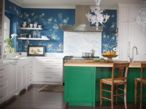 зеленая кухня в интерьере 06.10.2019 №023 -green in the interior- design-foto.ru