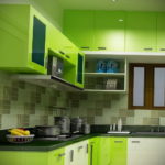 зеленая кухня в интерьере 06.10.2019 №053 -green in the interior- design-foto.ru