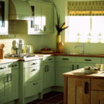 зеленая кухня в интерьере 06.10.2019 №057 -green in the interior- design-foto.ru