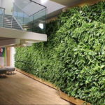 зеленая стена в интерьере 06.10.2019 №002 -green in the interior- design-foto.ru