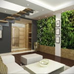 зеленая стена в интерьере 06.10.2019 №021 -green in the interior- design-foto.ru