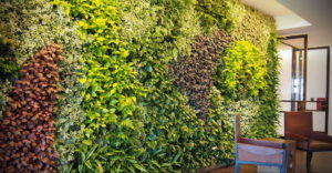зеленая стена в интерьере 06.10.2019 №022 -green in the interior- design-foto.ru