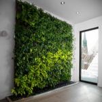 зеленая стена в интерьере 06.10.2019 №036 -green in the interior- design-foto.ru