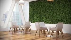 зеленая стена в интерьере 06.10.2019 №048 -green in the interior- design-foto.ru
