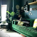 зеленый диван в интерьере 06.10.2019 №032 -green in the interior- design-foto.ru