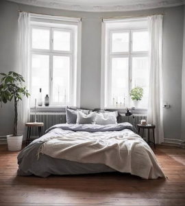 интерьер спальни в сером цвете 24.09.2019 №038 -gray interior- design-foto.ru