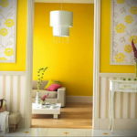 обои желтого цвета в интерьере 09.10.2019 №002 -yellow in interior- design-foto.ru