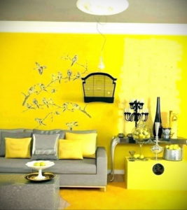 обои желтого цвета в интерьере 09.10.2019 №013 -yellow in interior- design-foto.ru