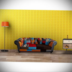обои желтого цвета в интерьере 09.10.2019 №018 -yellow in interior- design-foto.ru