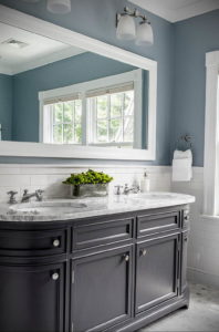 серый цвет в ванной интерьер 24.09.2019 №006 -gray interior- design-foto.ru