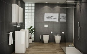 серый цвет в ванной интерьер 24.09.2019 №041 -gray interior- design-foto.ru