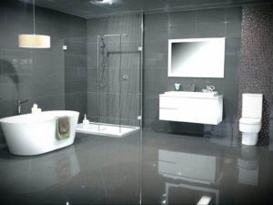 серый цвет в ванной интерьер 24.09.2019 №043 -gray interior- design-foto.ru