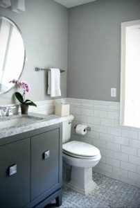 серый цвет в ванной интерьер 24.09.2019 №048 -gray interior- design-foto.ru