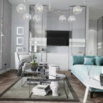 серый цвет в интерьере гостиной 24.09.2019 №001 -gray interior- design-foto.ru