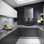 серый цвет в интерьере кухни 24.09.2019 №001 -gray interior- design-foto.ru