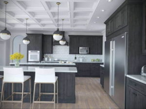 серый цвет в интерьере кухни 24.09.2019 №036 -gray interior- design-foto.ru