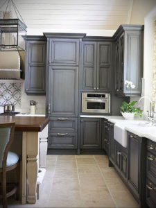 серый цвет в интерьере кухни 24.09.2019 №037 -gray interior- design-foto.ru