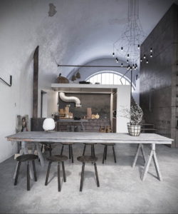 серый цвет в интерьере кухни 24.09.2019 №045 -gray interior- design-foto.ru