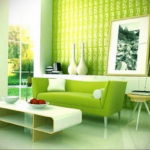фото пример зеленого в интерьере 06.10.2019 №002 -green in the interior- design-foto.ru