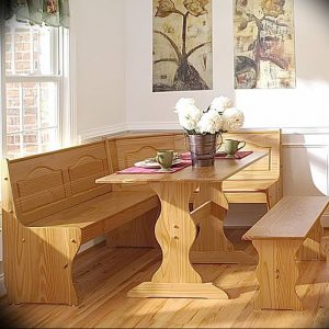 Rustic Dining Set Design Wooden Kitchen Tables Sets with Bench